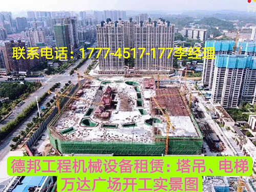 萬(wàn)達(dá)廣場(chǎng)、岳麓青城一二三期   租賃塔吊、電梯實(shí)情